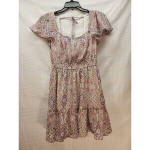 Lily Rose Girls Dress Size XXL Short Cap Sleeve Flowy Aline Layered Prom Dance